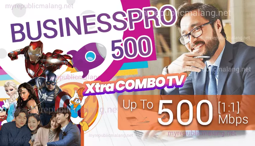 Paket Internet MyRepublic BUSINESSPRO 500 addon TV