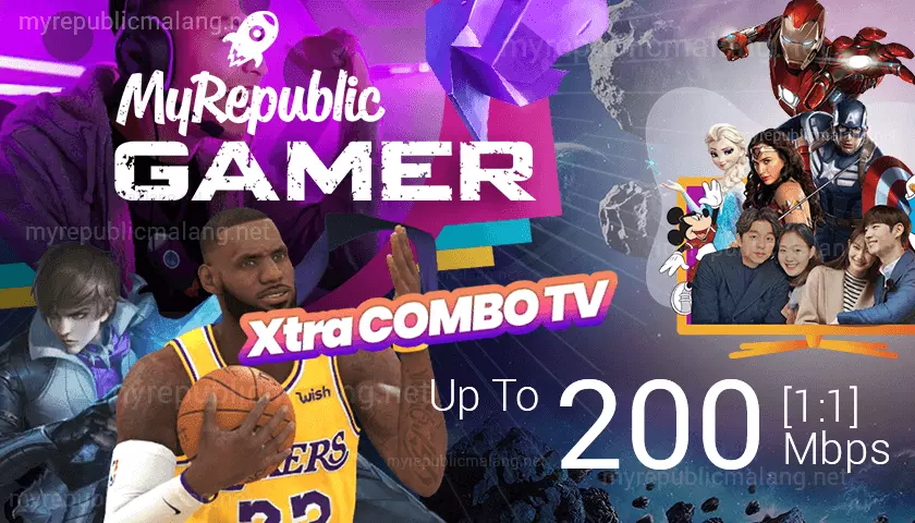 Paket Internet MyRepublic GAMER 150 addon TV